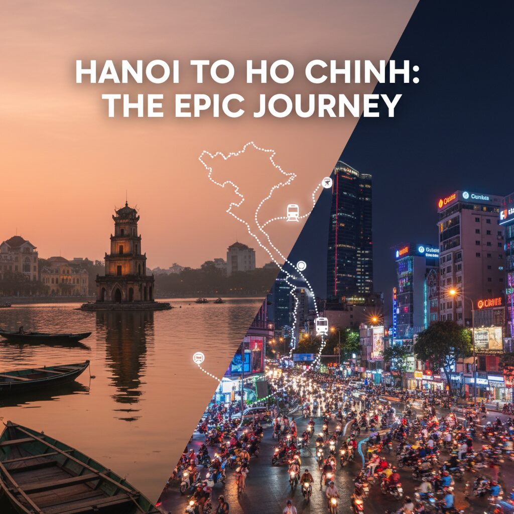 ハノイからホーチミンの距離は？移動時間と費用を徹底解説