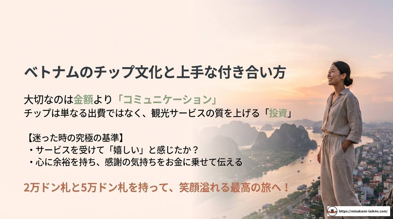 ベトナムのチップ相場と渡し方！シーン別の最新事情を徹底解説