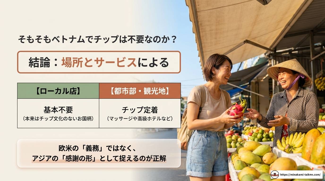 ベトナムのチップ相場と渡し方！シーン別の最新事情を徹底解説
