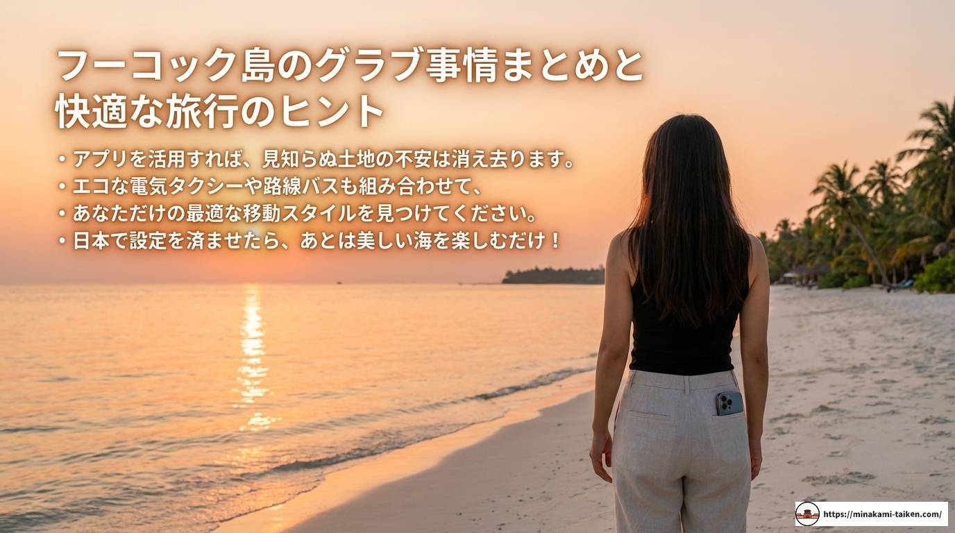 フーコック島の移動はグラブが最強?料金や使い方を徹底解説