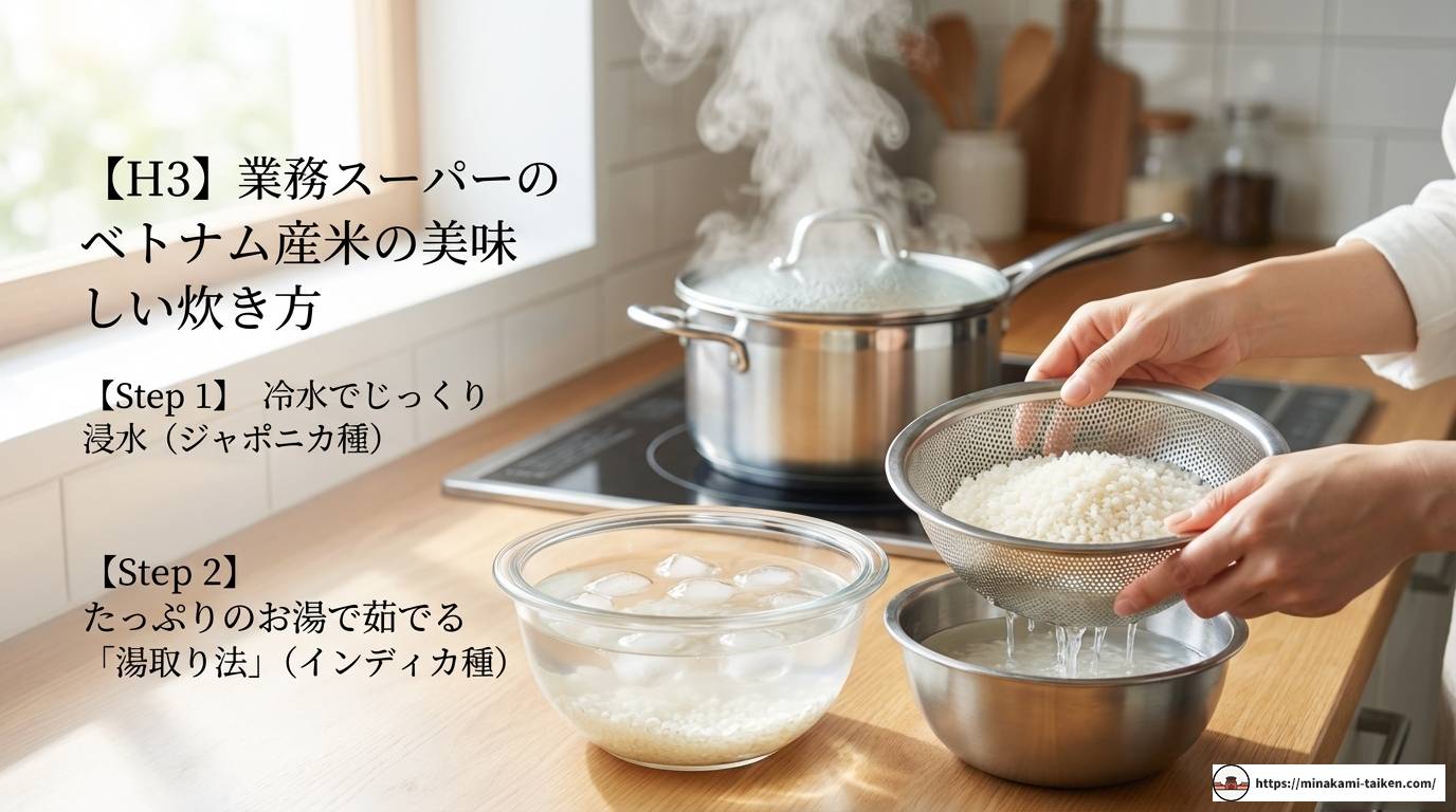 業務スーパーのベトナム産米は買い？美味しい炊き方と値段を解説