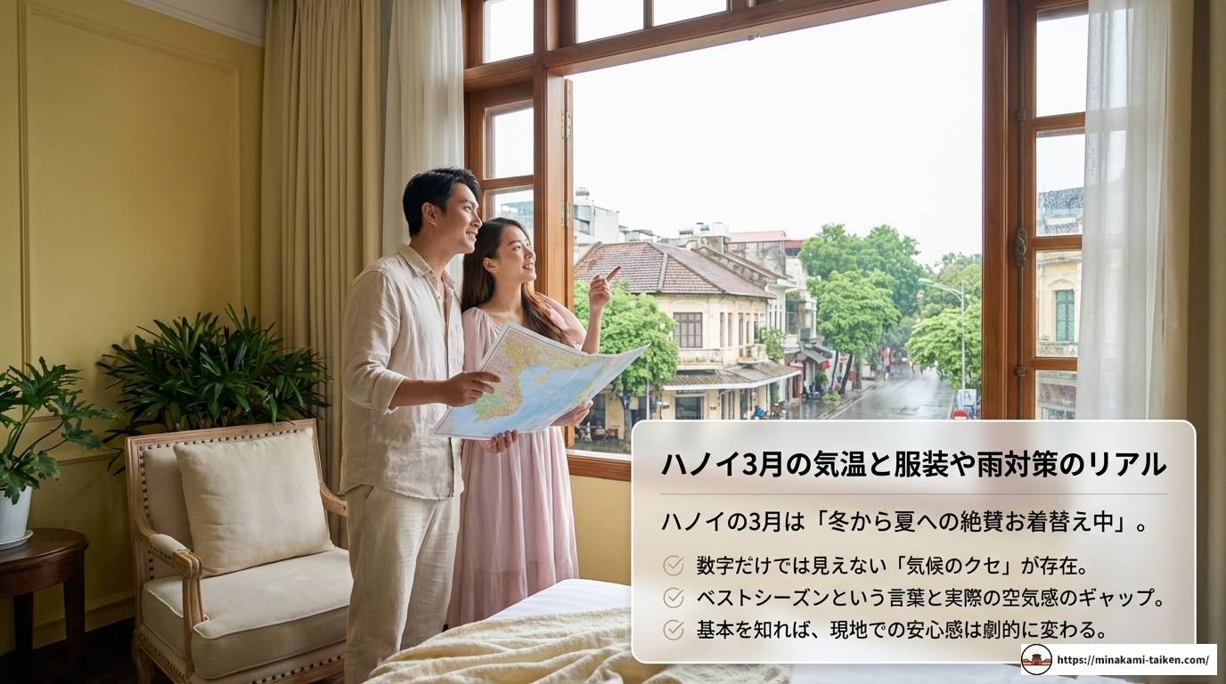 ハノイ3月の気温と服装は?雨や湿度など旅行の注意点を解説