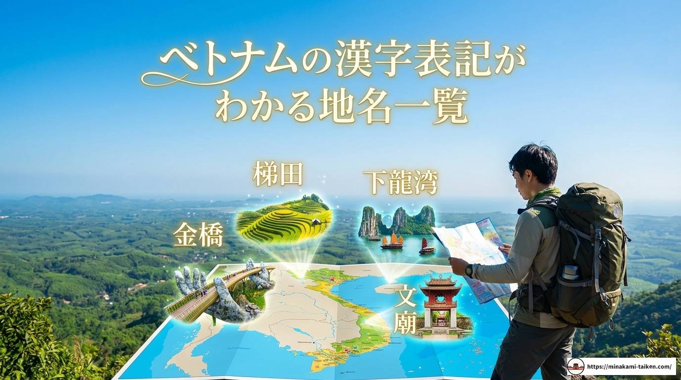 ベトナムの漢字表記とは？由来や地名一覧とチュノムの歴史
