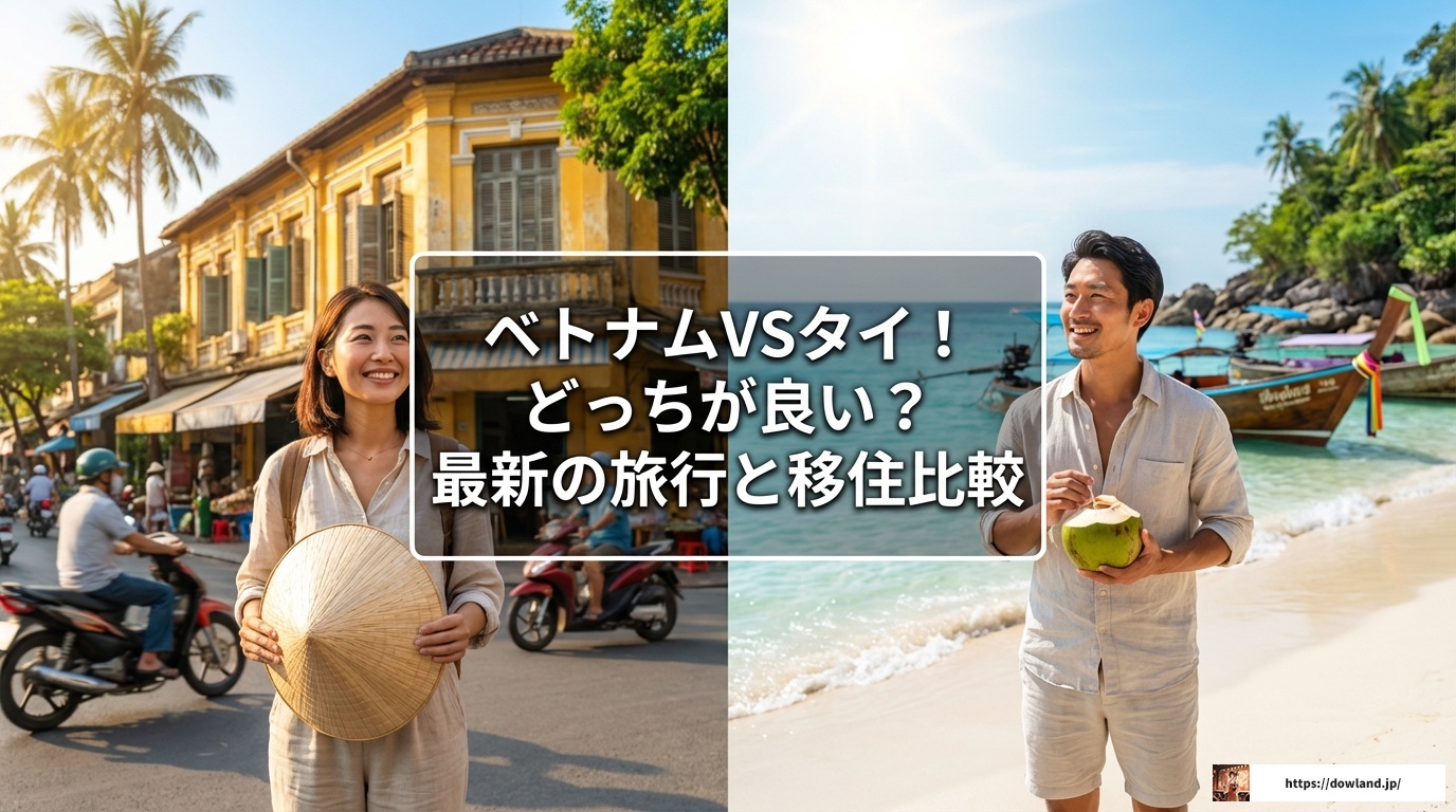 ベトナム タイ どっちが良い？2025年最新の旅行と移住比較