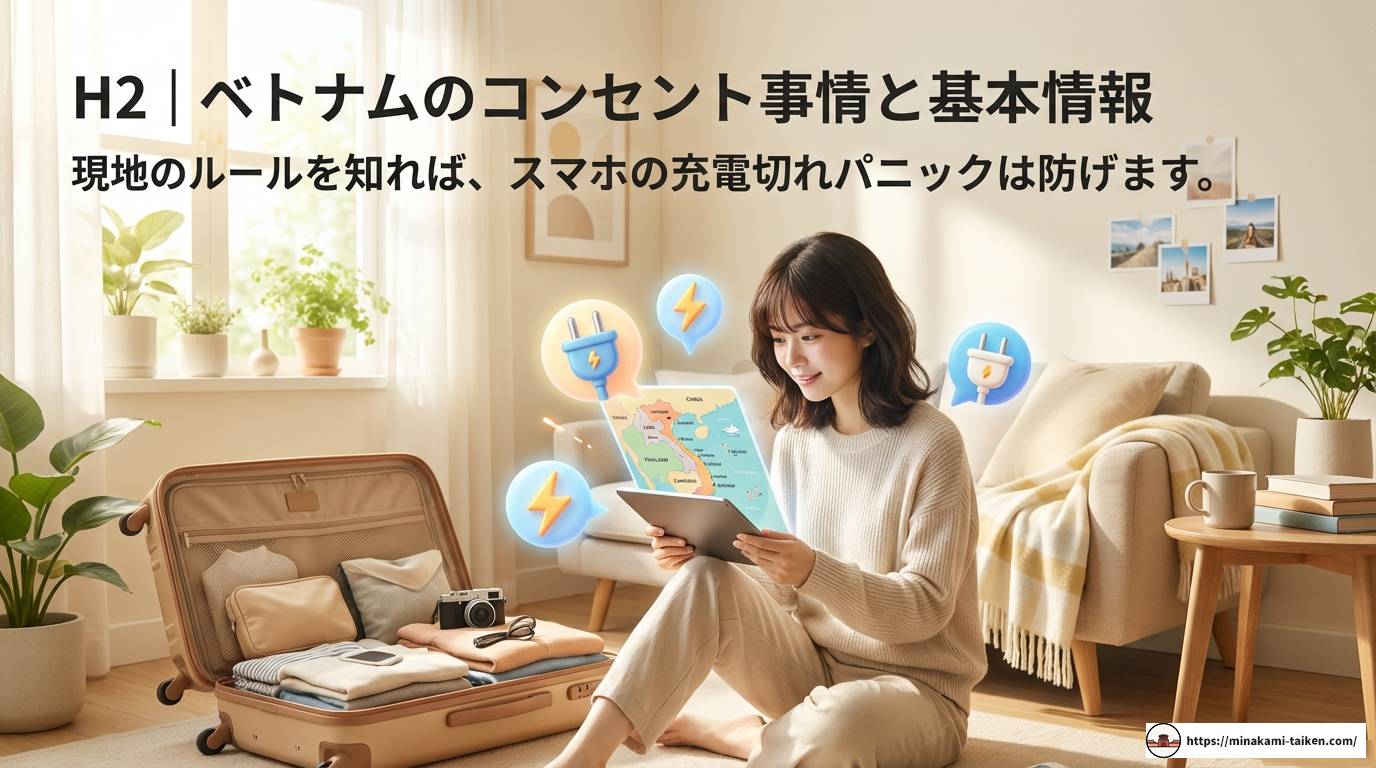 ベトナム旅行のコンセント事情！電圧や変換プラグの基本を解説