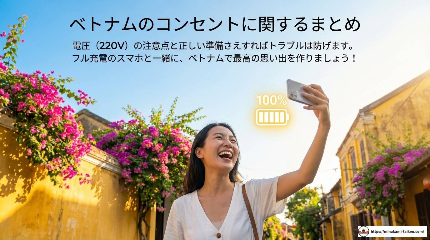 ベトナム旅行のコンセント事情！電圧や変換プラグの基本を解説