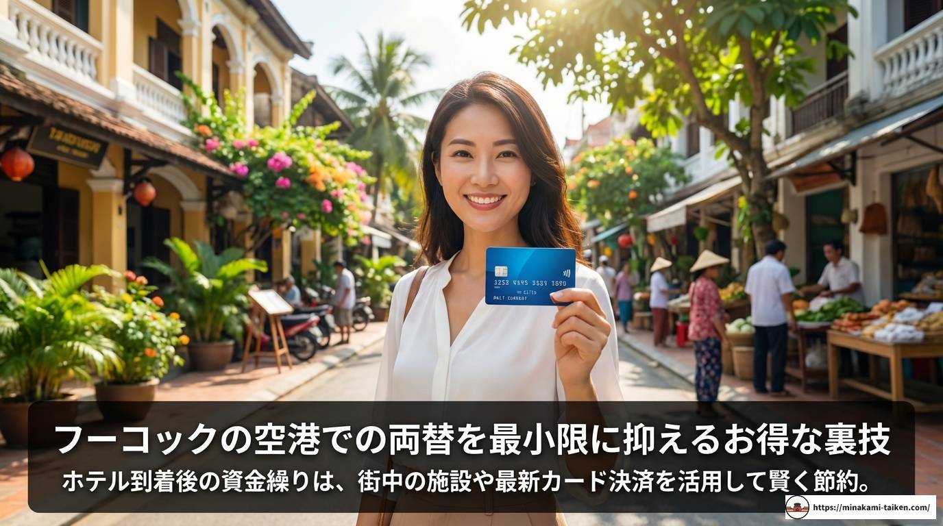 フーコックの空港で両替を賢く!レートやおすすめATM徹底解説