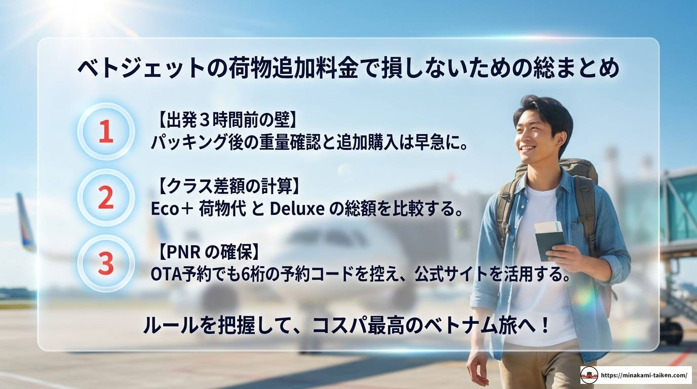 ベトジェットの荷物追加料金を徹底解説!損しない完全ガイド