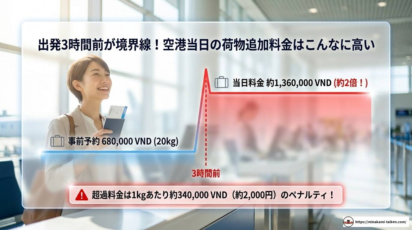 ベトジェットの荷物追加料金を徹底解説!損しない完全ガイド