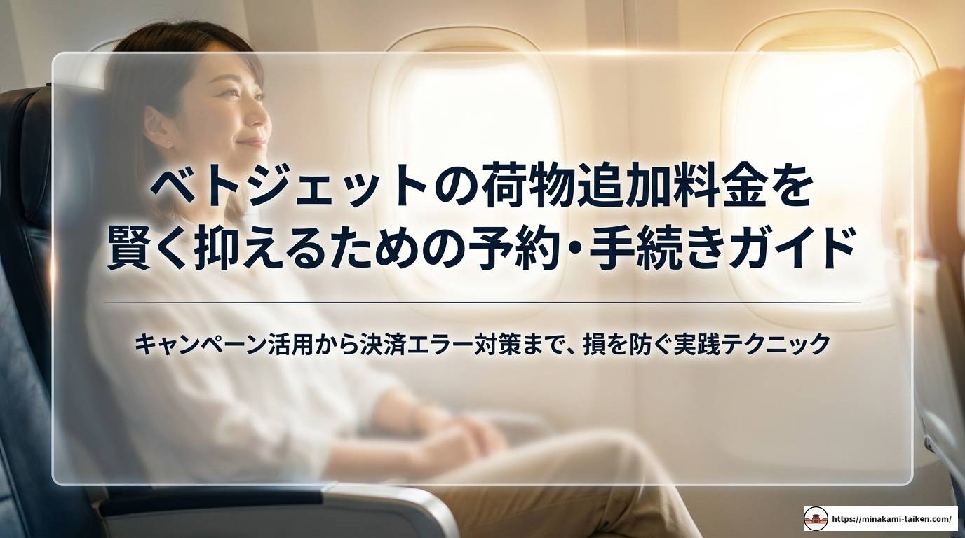 ベトジェットの荷物追加料金を徹底解説!損しない完全ガイド