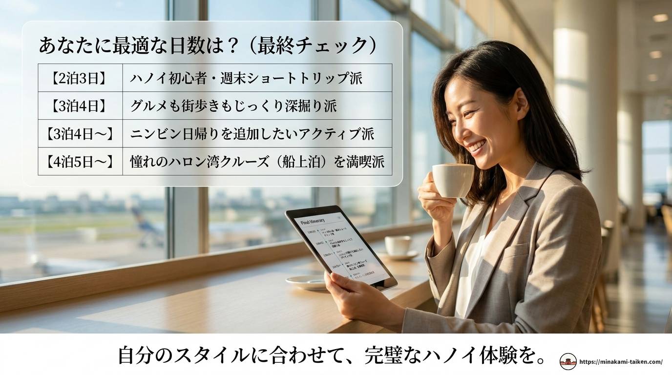 ハノイ観光は何日必要?旅行日数の完全ガイド