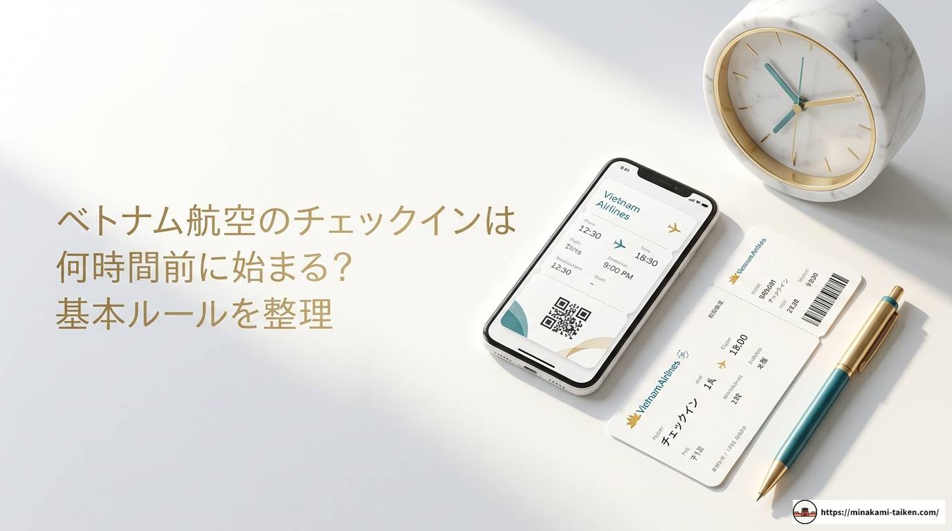 ベトナム航空のチェックインは何時間前までに済ませるべき？