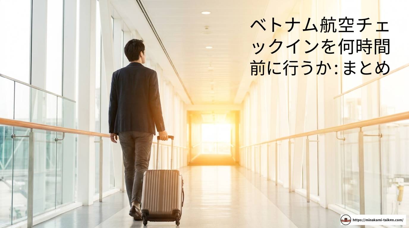 ベトナム航空のチェックインは何時間前までに済ませるべき？