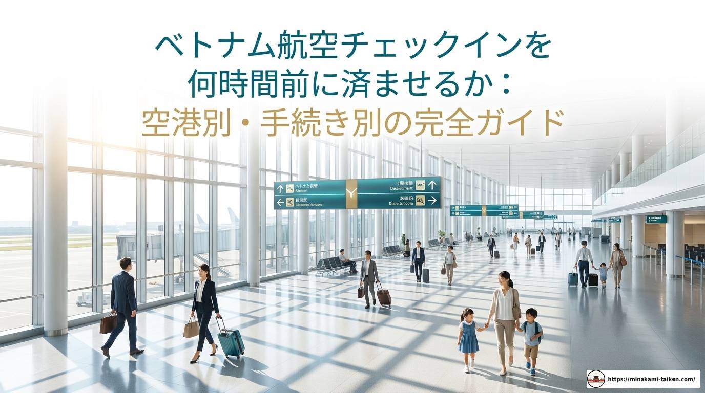 ベトナム航空のチェックインは何時間前までに済ませるべき？