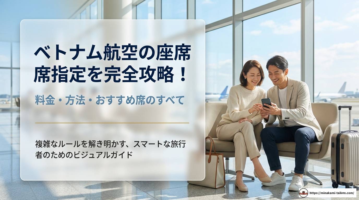ベトナム航空の座席指定を完全攻略！料金・方法・おすすめ席
