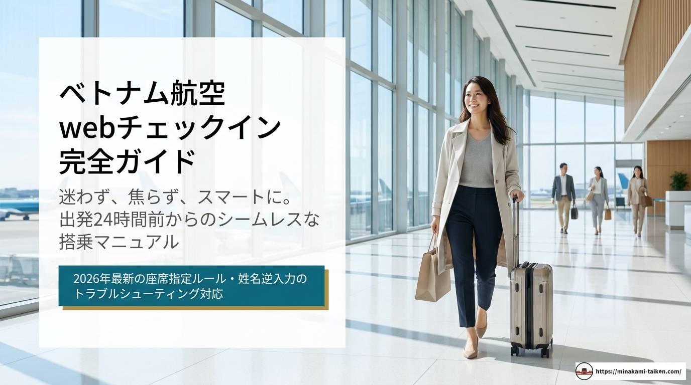 ベトナム航空のwebチェックイン完全ガイド2025年版