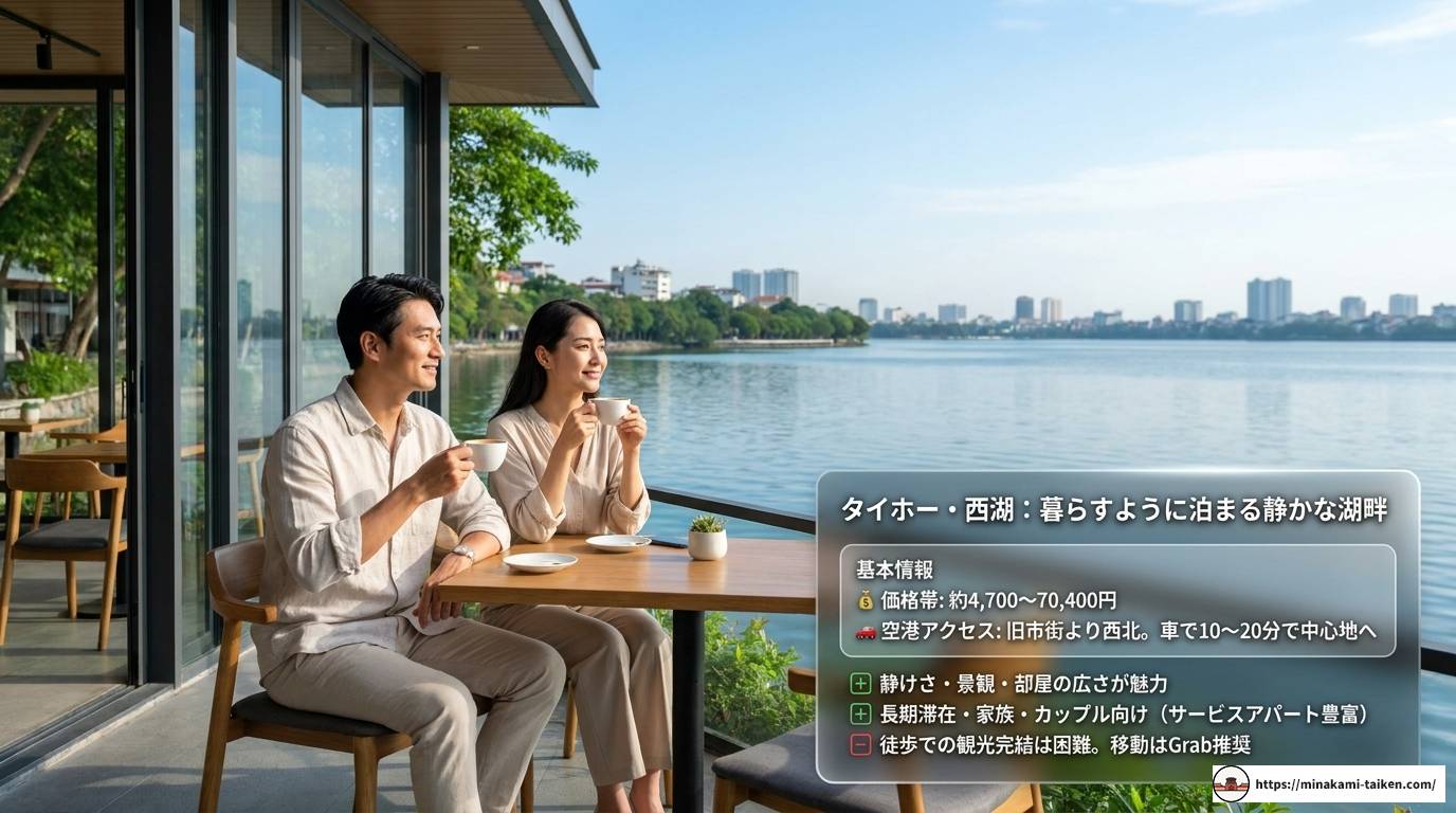 ハノイのホテルおすすめエリア完全比較ガイド2026