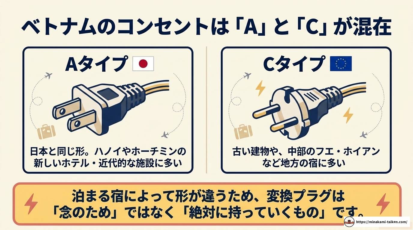 ベトナムの変換プラグ完全ガイド｜電圧・種類・選び方まとめ
