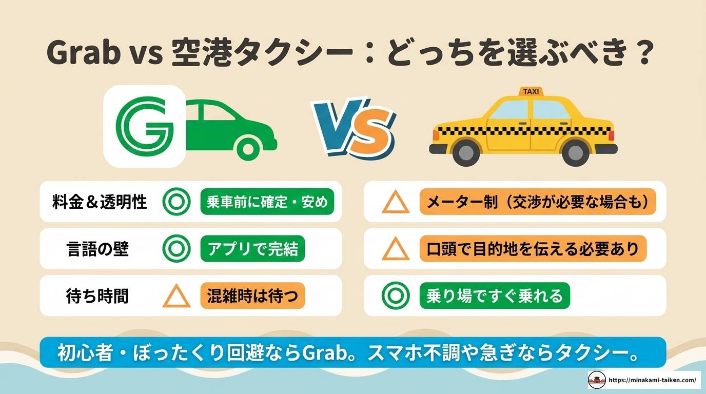 フーコック空港でGrabを使う!乗り場と完全攻略ガイド