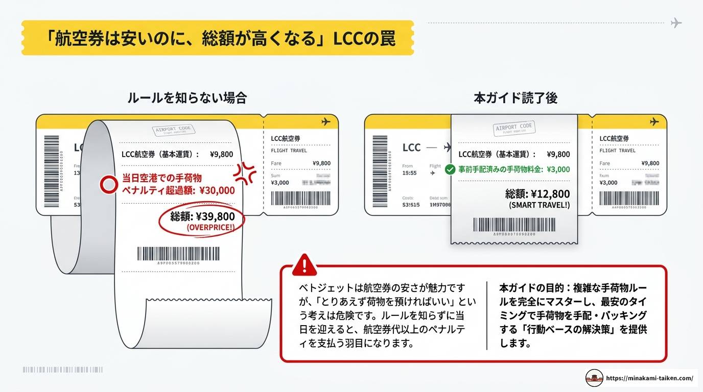 ベトジェットの受託手荷物料金を徹底解説!損しない買い方