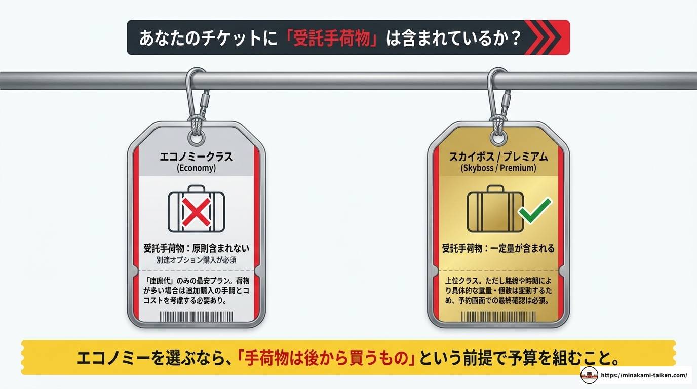 ベトジェットの受託手荷物料金を徹底解説!損しない買い方