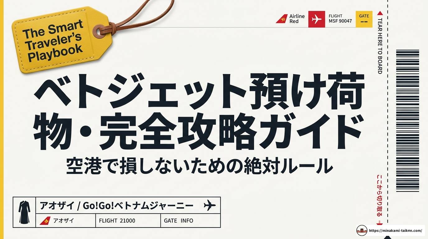 ベトジェットの預け荷物料金を徹底解説！損しない完全ガイド