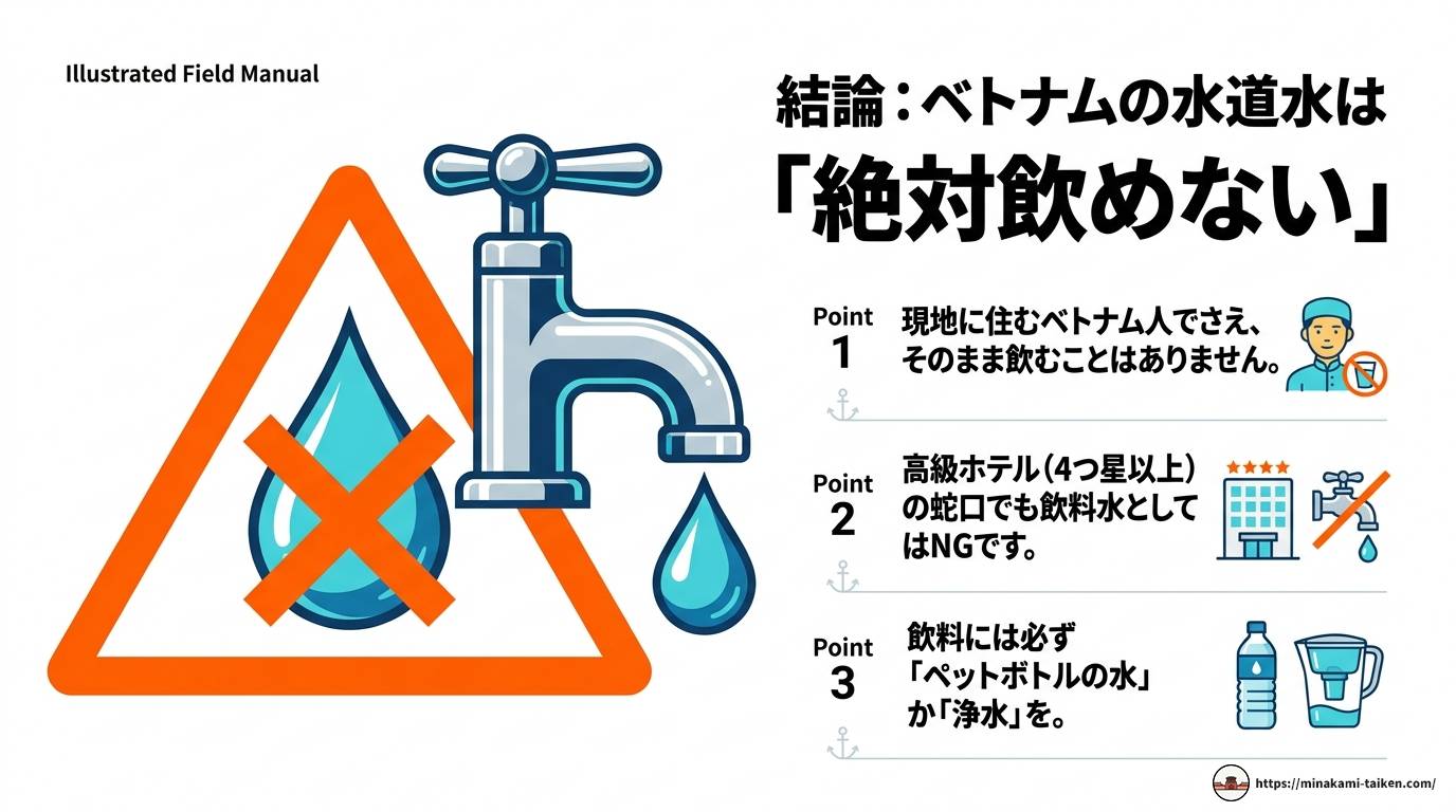 ベトナムの水事情を完全解説!飲める?安全に過ごす方法