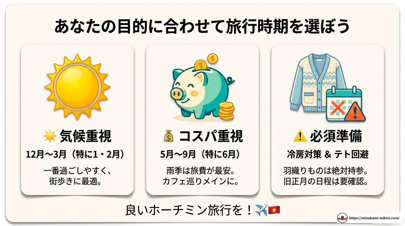 ホーチミンのベストシーズンはいつ？気候・服装・安い時期を解説