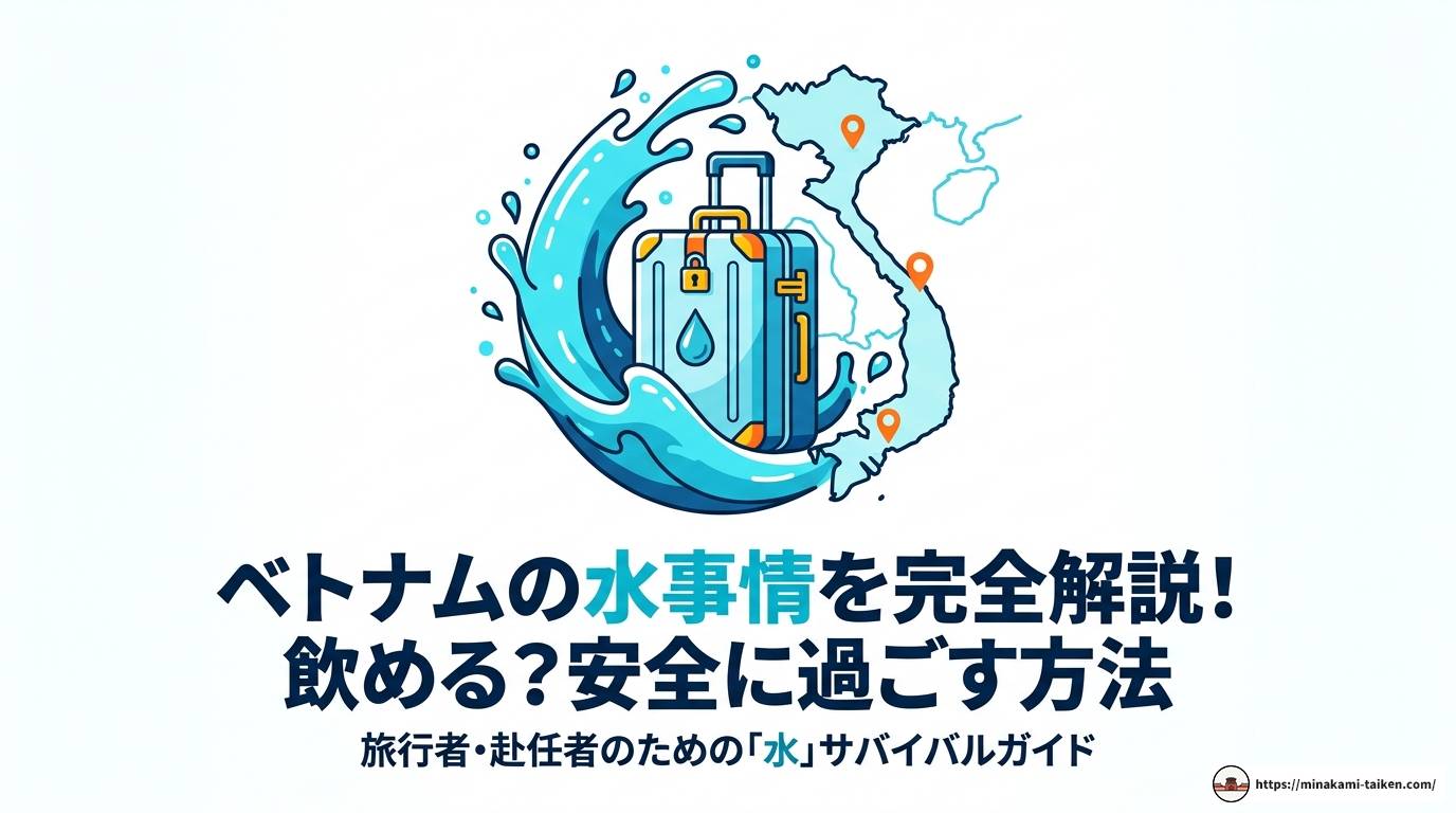 ベトナムの水事情を完全解説！飲める？安全に過ごす方法