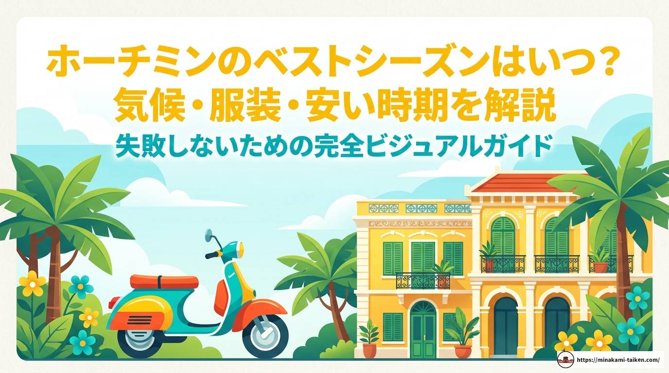 ホーチミンのベストシーズンはいつ？気候・服装・安い時期を解説