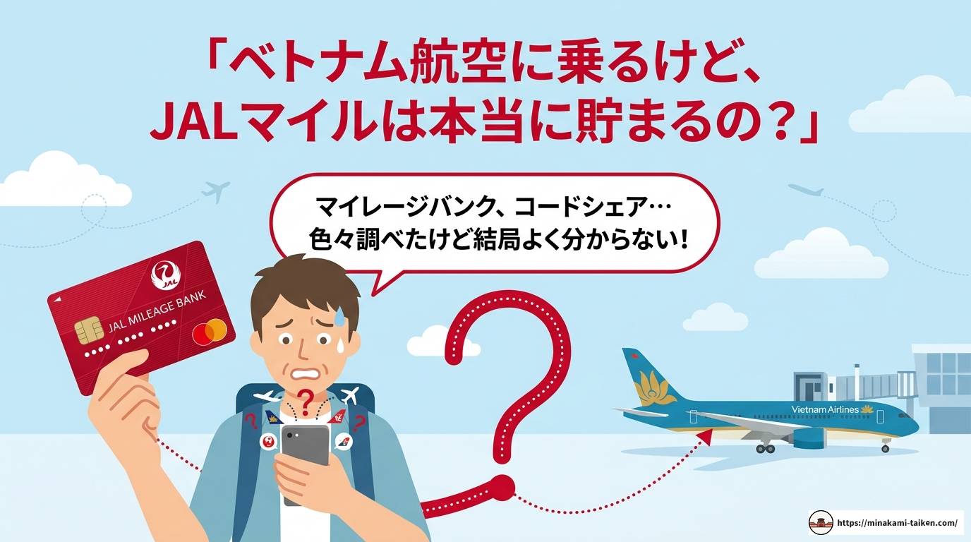 ベトナム航空搭乗でJALマイルは貯まる?ANA活用術も解説
