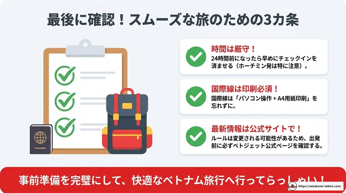 ベトジェットのオンラインチェックイン方法と注意点を徹底解説
